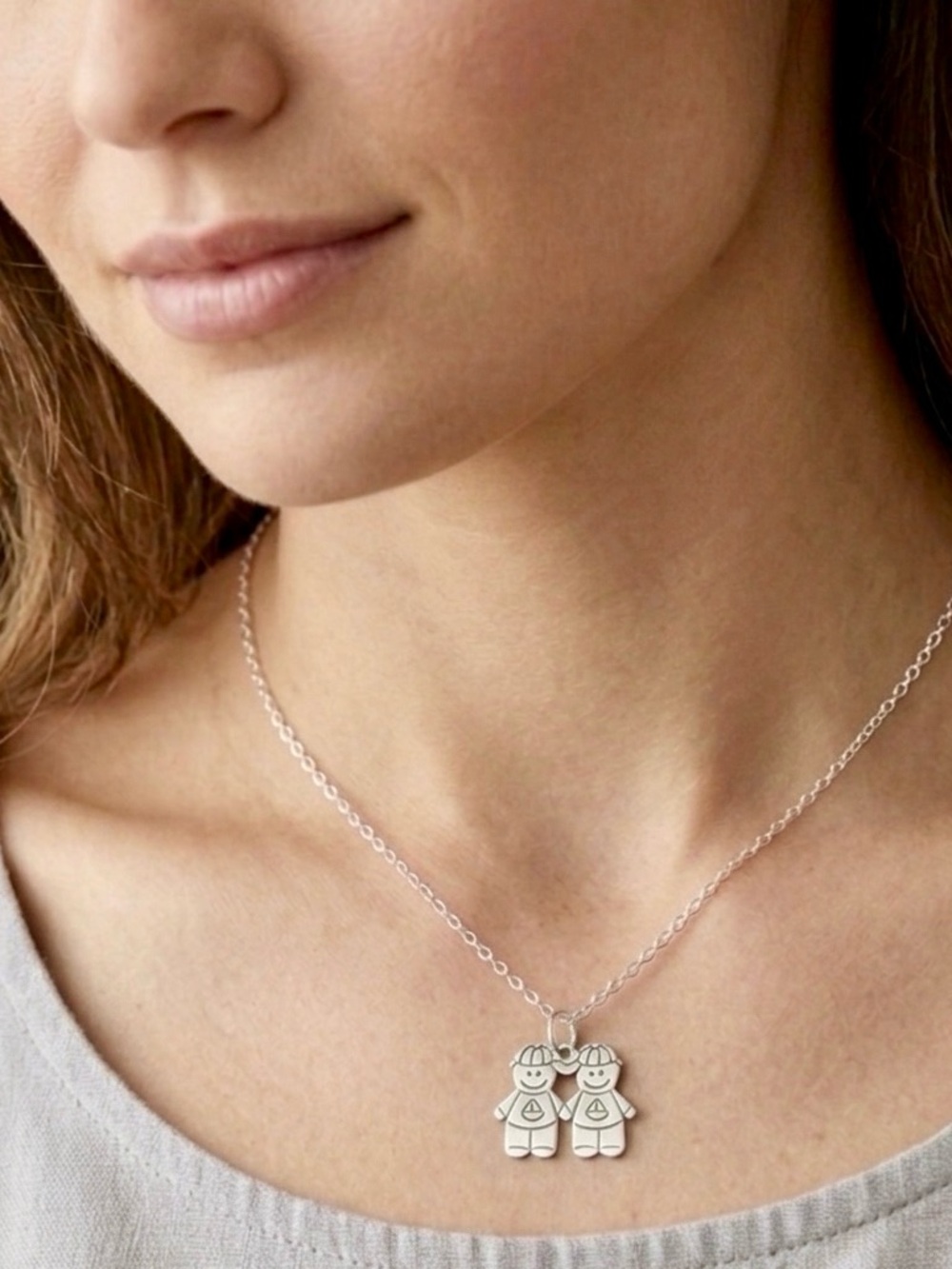 Authentic 925 Silver pendant/charm  - children’s figures